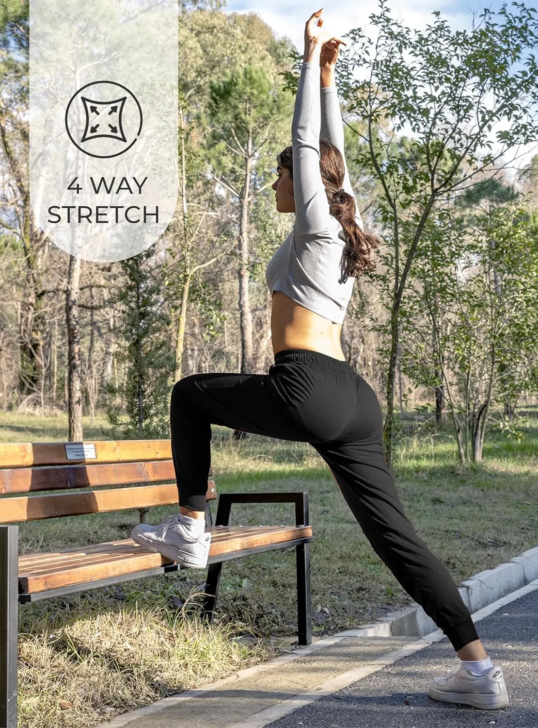 3 Pack: Women's Ultra-Soft Lounge Joggers Sweatpants Athletic Yoga Pants with Pockets