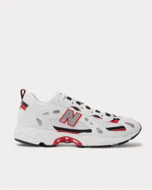 827 Webbing-Trimmed Faux Leather and Mesh  White low top sneakers