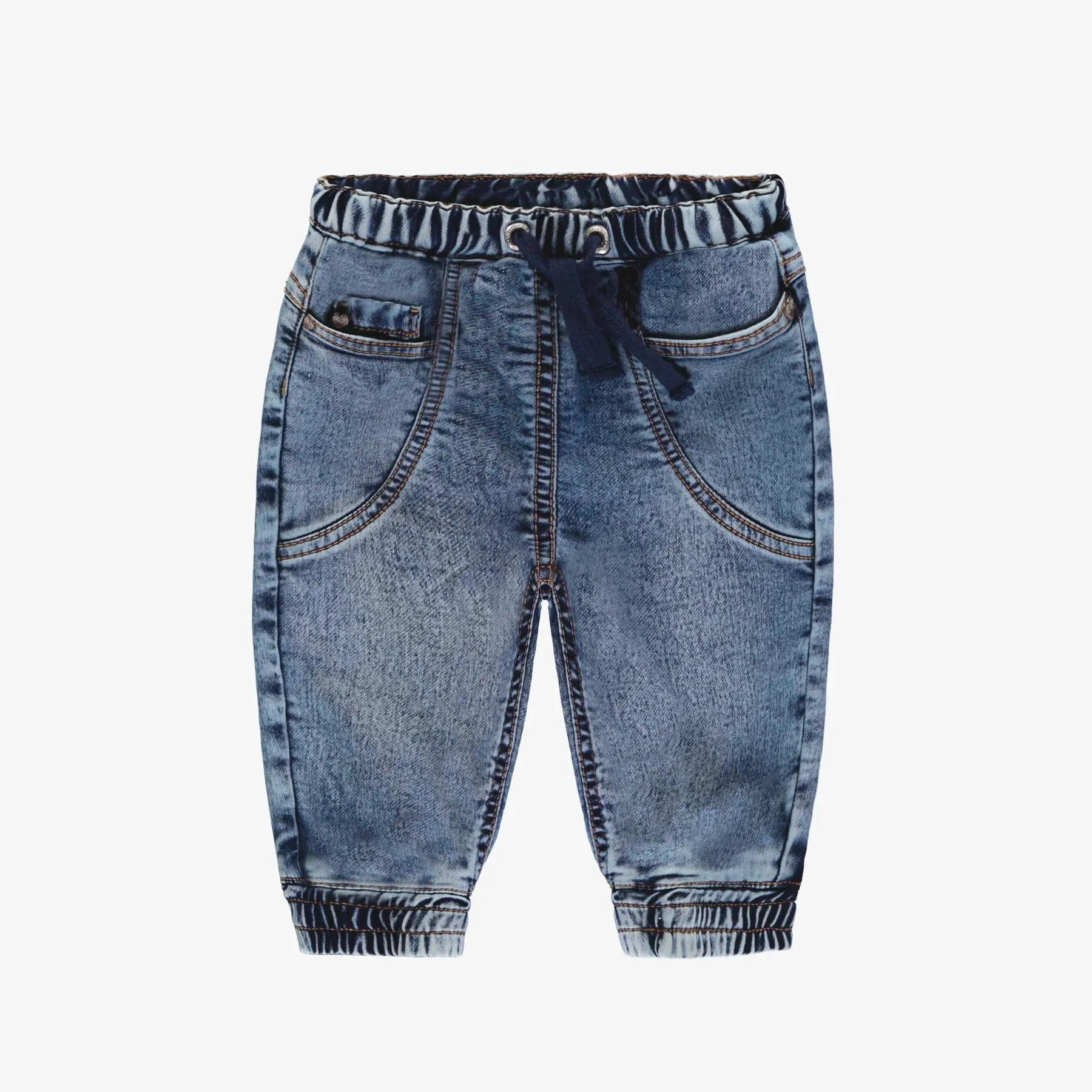 Baby Jeans | Stretch Denim Jogger Fit, Medium Blue