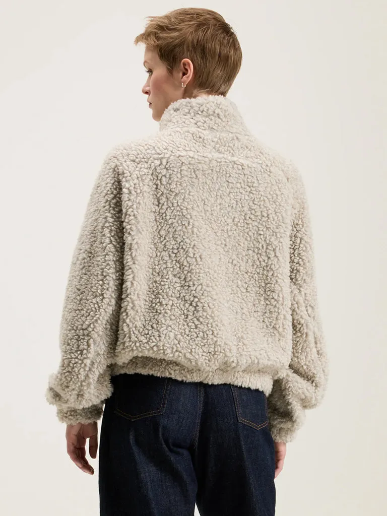 Bellerose Alixe Teddy Fleece in Heather Grey