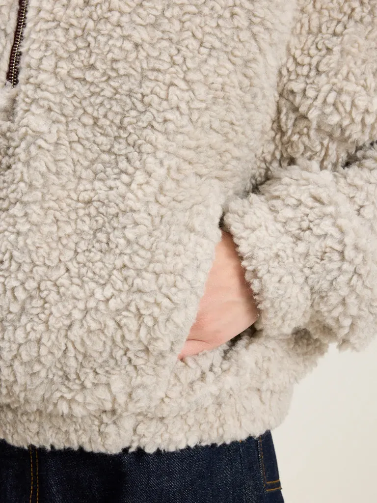 Bellerose Alixe Teddy Fleece in Heather Grey
