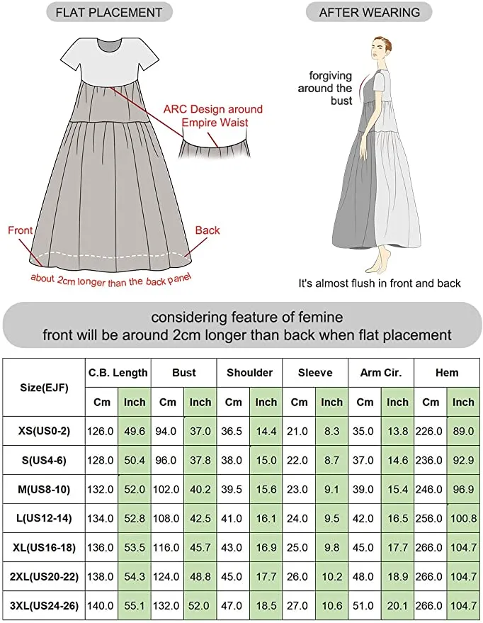 Blue Women Casual Loose Bohemian Floral Dress with Pockets Short Sleeve Long Maxi Summer Beach Swing Dress - Yesno