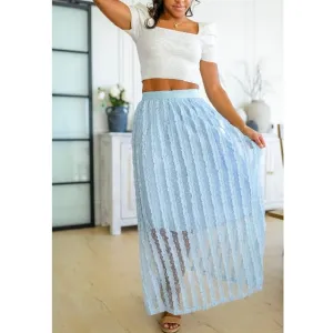 Cascading Ruffles A-Line Skirt