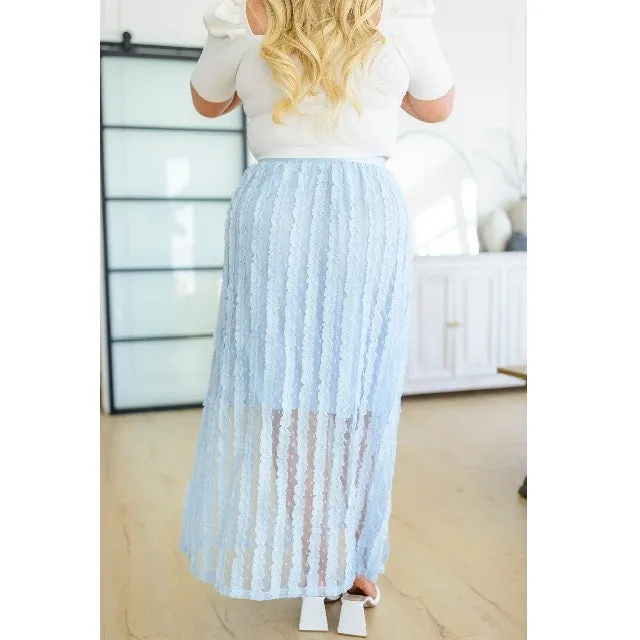 Cascading Ruffles A-Line Skirt