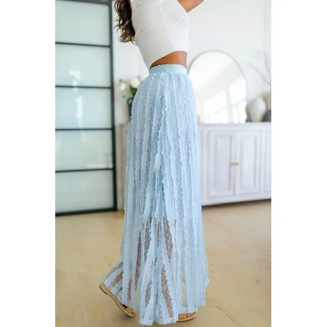 Cascading Ruffles A-Line Skirt