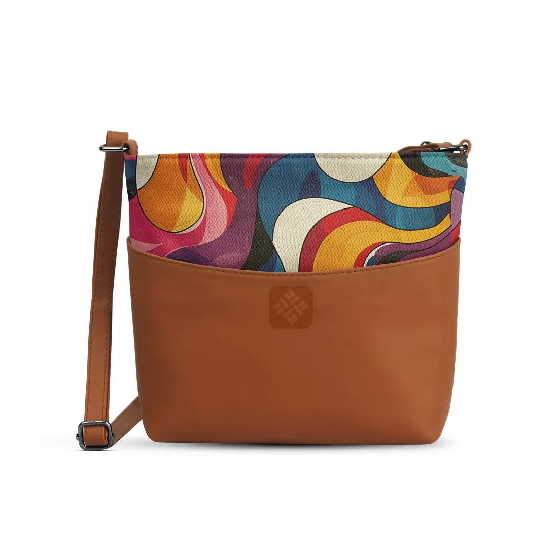 Chic Essentials Crossbody Abstract Pattern