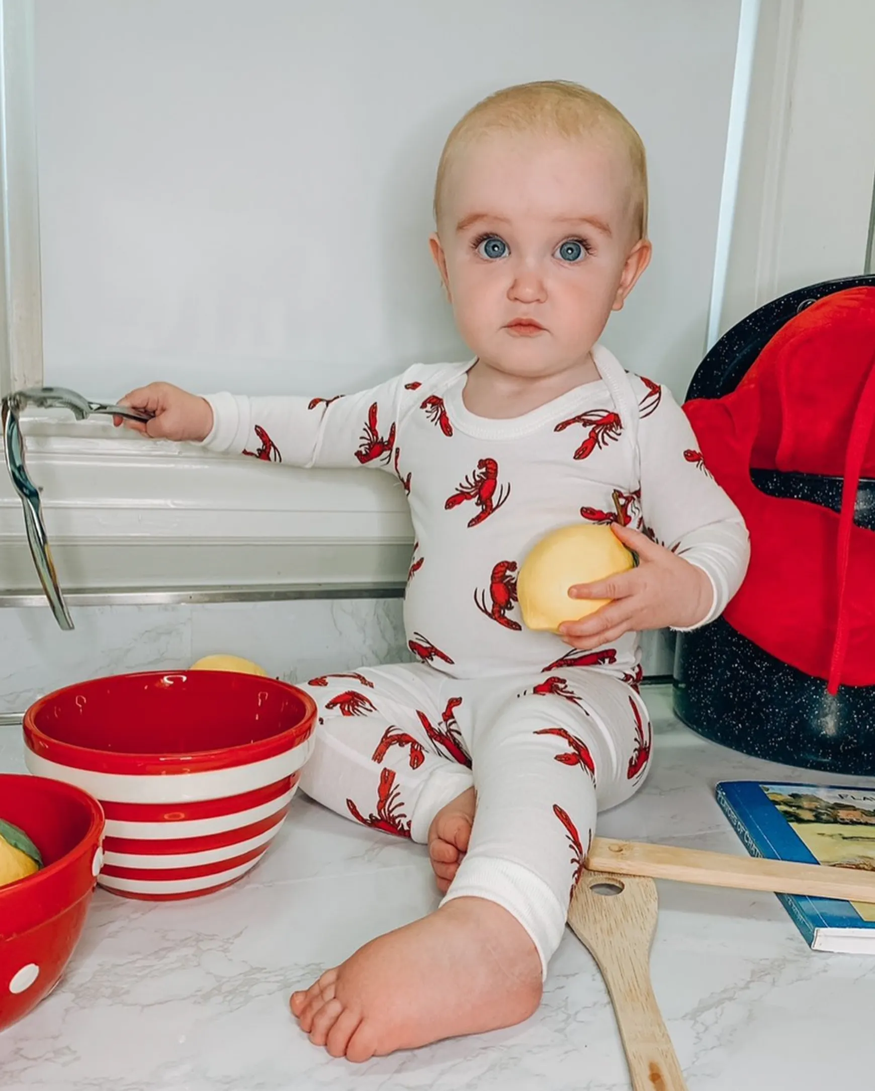 Cotton Lobster Pajamas