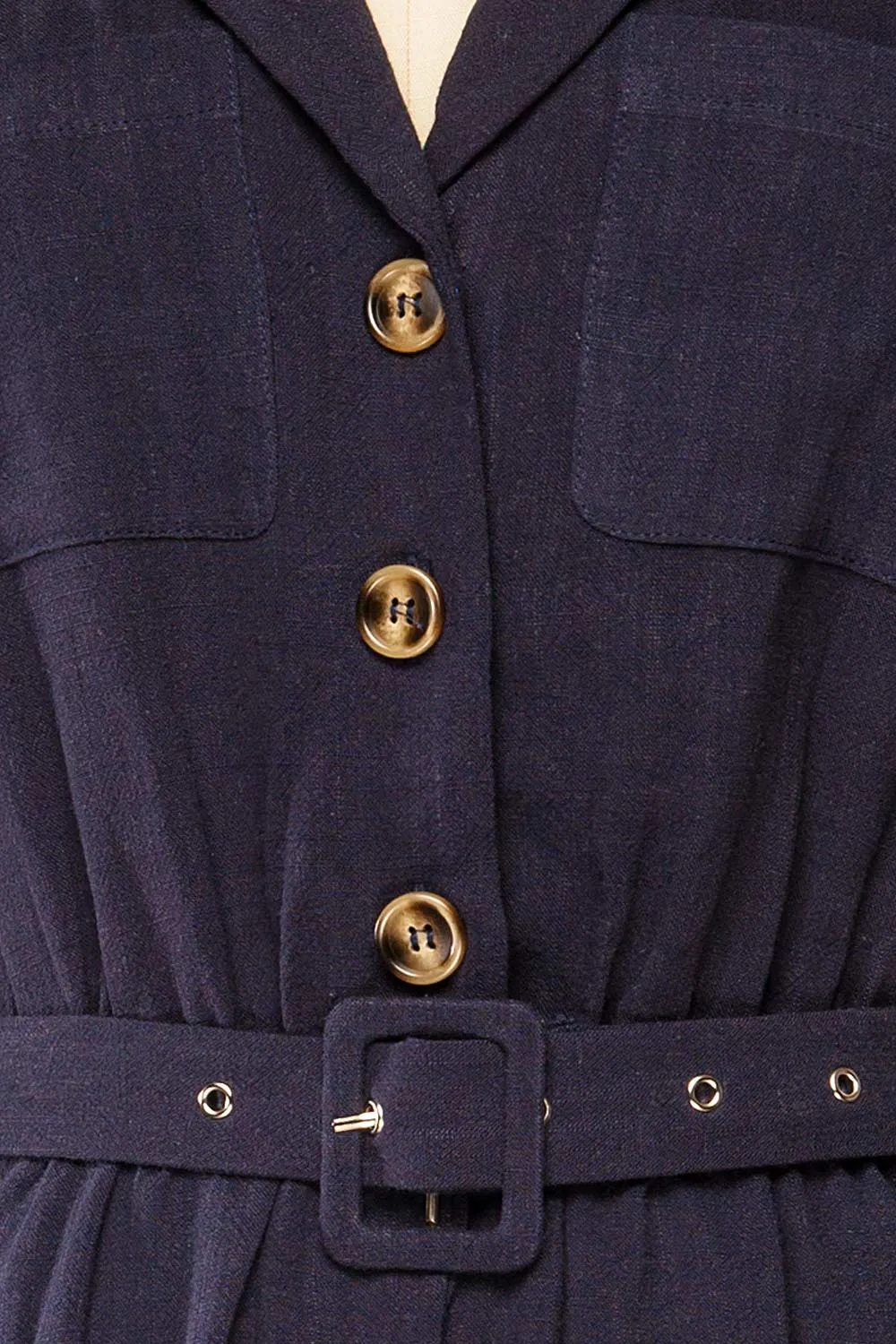 Dobraga Navy | Utility Romper w/ Belt