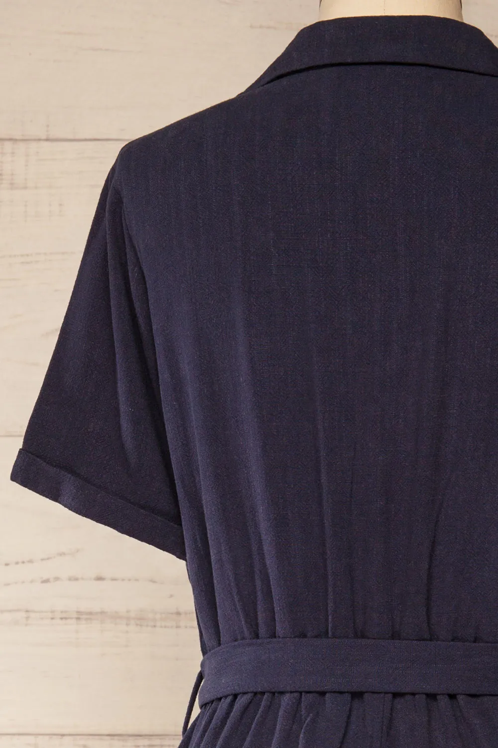 Dobraga Navy | Utility Romper w/ Belt