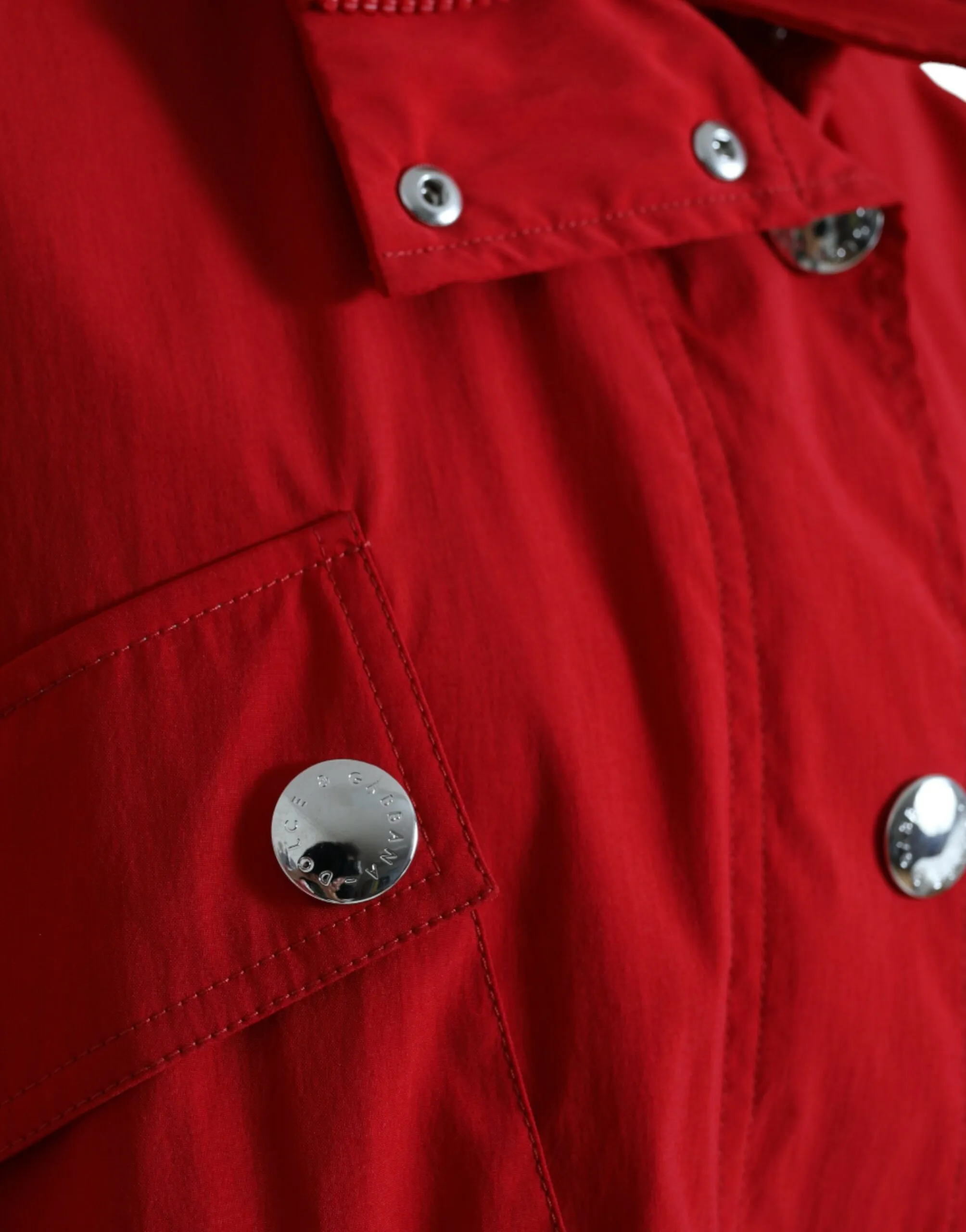 DOLCE & GABBANA Elegant Red Long Sleeve Jacket