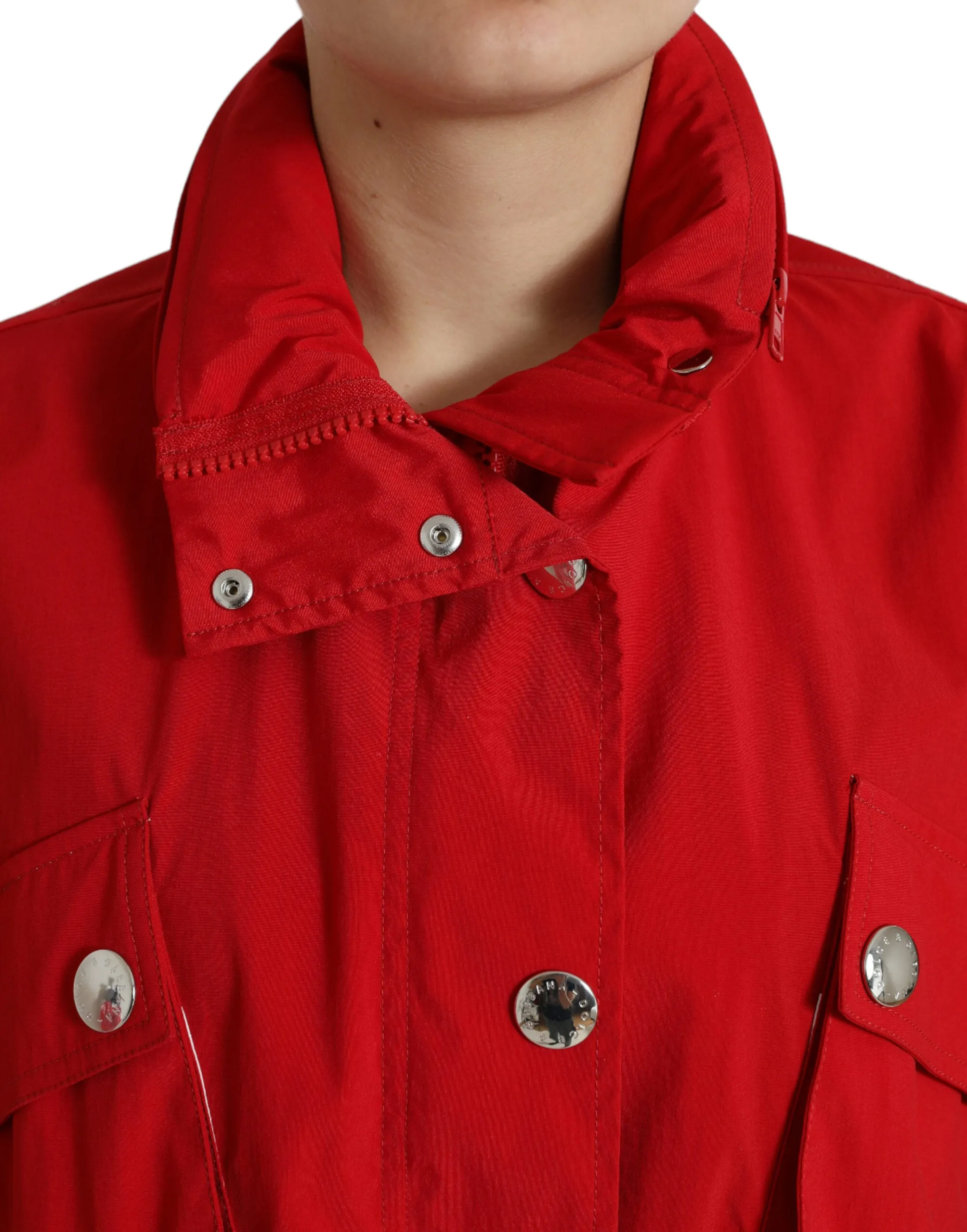 DOLCE & GABBANA Elegant Red Long Sleeve Jacket