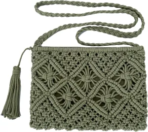 Eiyye Boho Crocheted Purses: Summer Beach Crossbody and Boho Shoulder Bags with Tassel