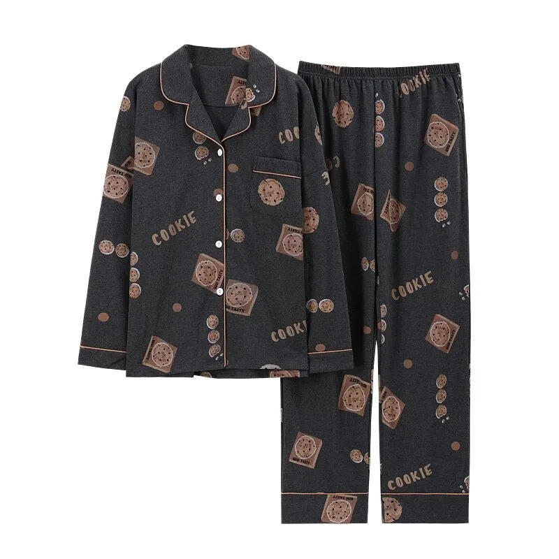 Fashion Sleepwear Womens Cotton Pijamas