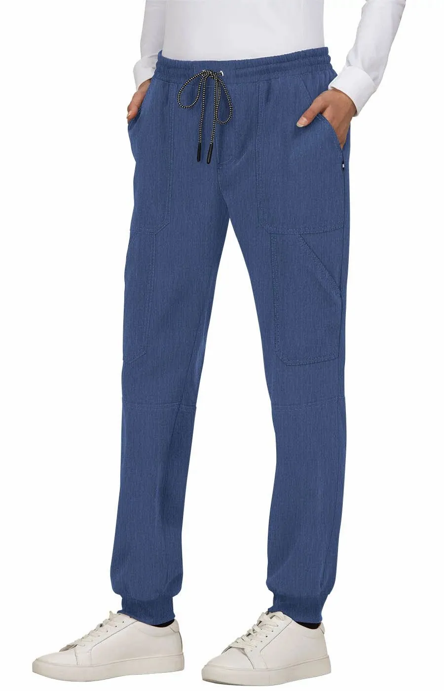 Good Vibe Jogger Pant by KOI(Petite) XXS-5XL /  Heather Navy