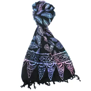 Handmade Sarong with Color Print -Designs will Vary Global Groove