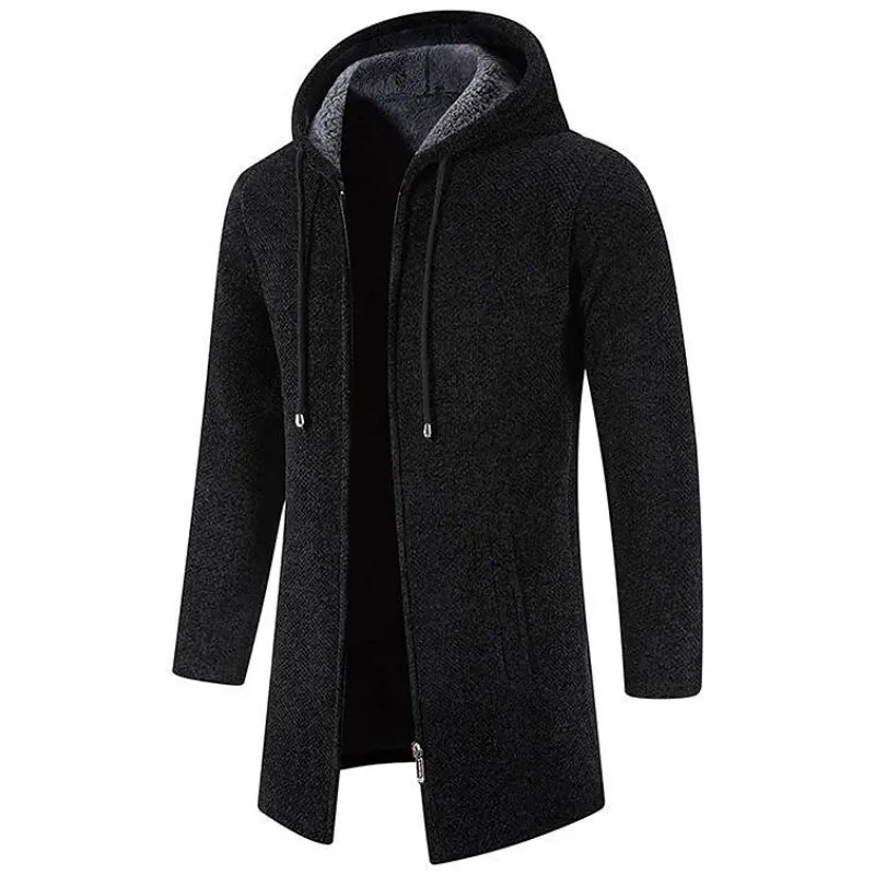 Ivan | Men's Mid-Length Wool Hooded Jacket