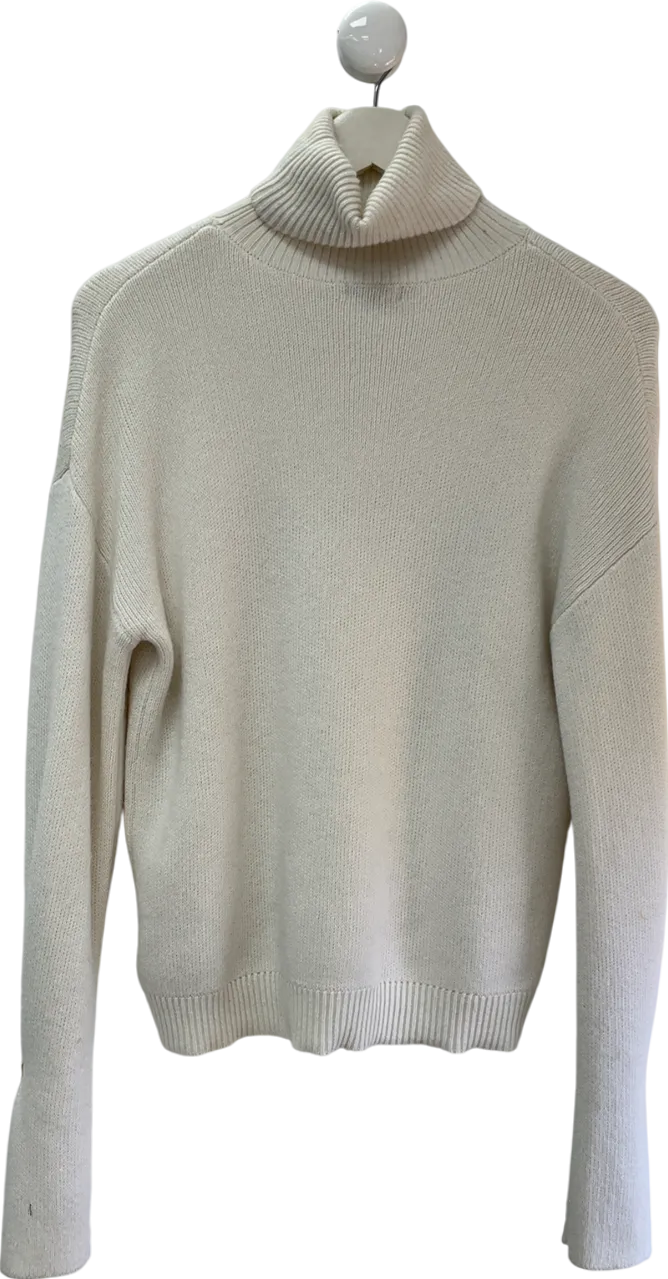 Karen Millen White High Neck Knitted Jumpers UK S