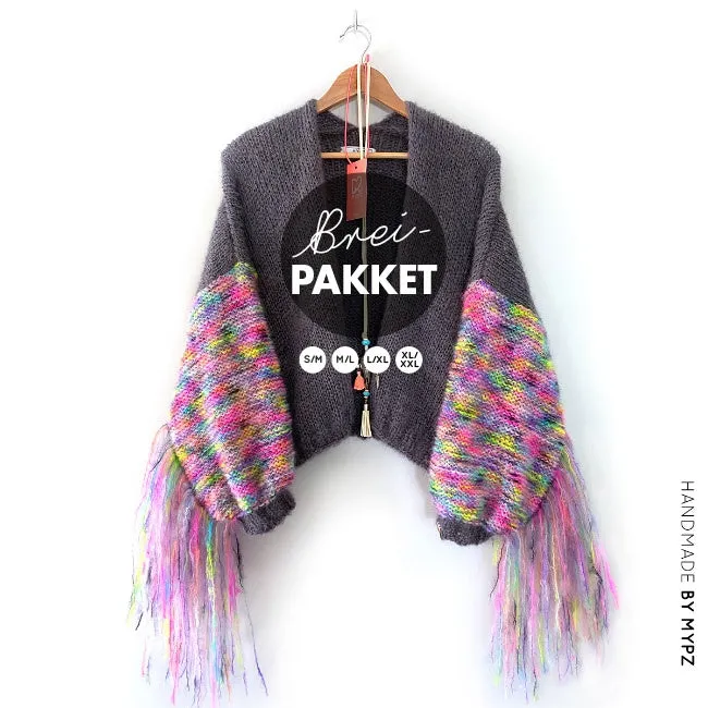 Knitting Kit – MYPZ Short Festival Cardigan Angel No.6 (ENG-NL)
