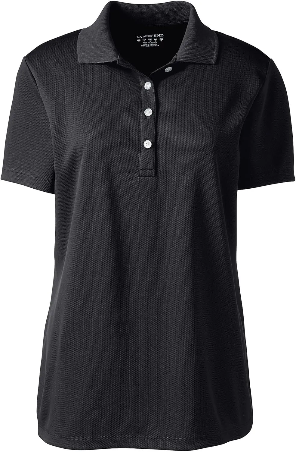 Lands' End Women's Short Sleeve Solid Active Polo