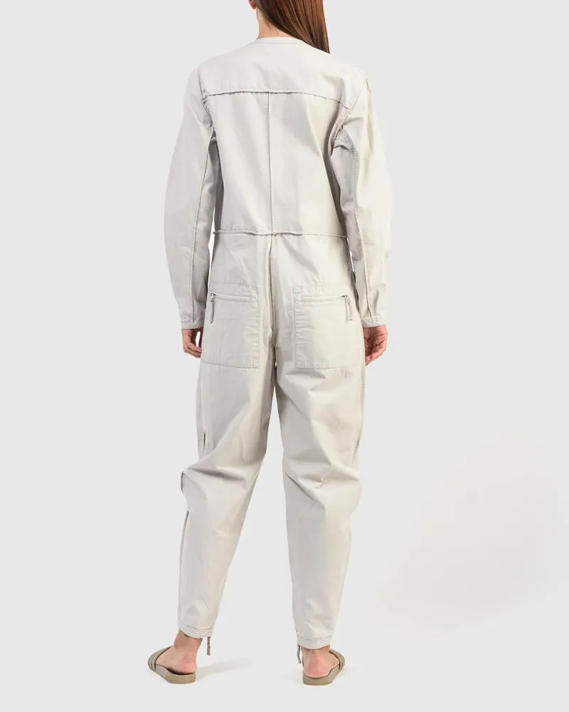 Leiko Overall in Ecru
