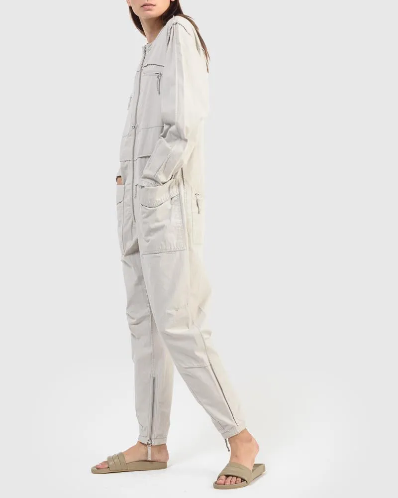 Leiko Overall in Ecru
