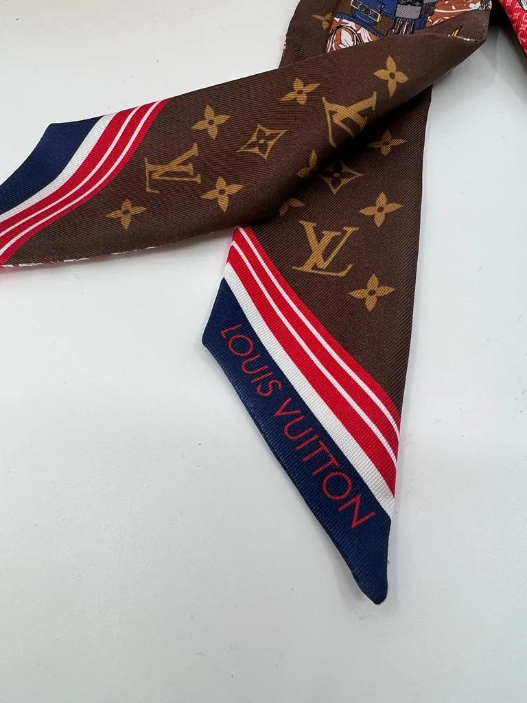 LOUIS VUITTON PRIVE BB SILK MONOGRAM BANDEAU TWILLY