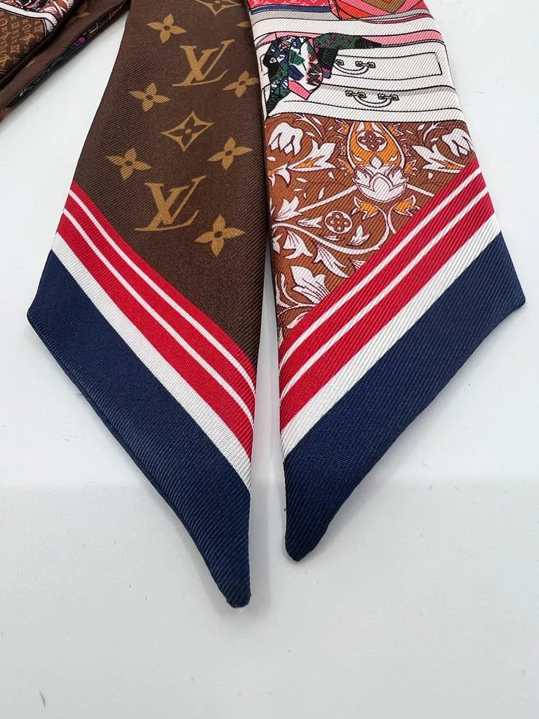 LOUIS VUITTON PRIVE BB SILK MONOGRAM BANDEAU TWILLY