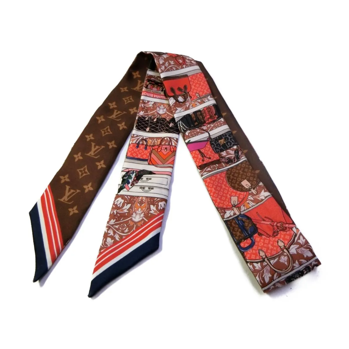 LOUIS VUITTON PRIVE BB SILK MONOGRAM BANDEAU TWILLY