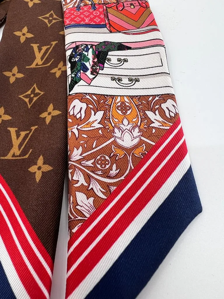 LOUIS VUITTON PRIVE BB SILK MONOGRAM BANDEAU TWILLY