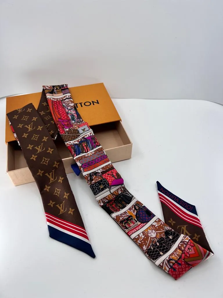 LOUIS VUITTON PRIVE BB SILK MONOGRAM BANDEAU TWILLY
