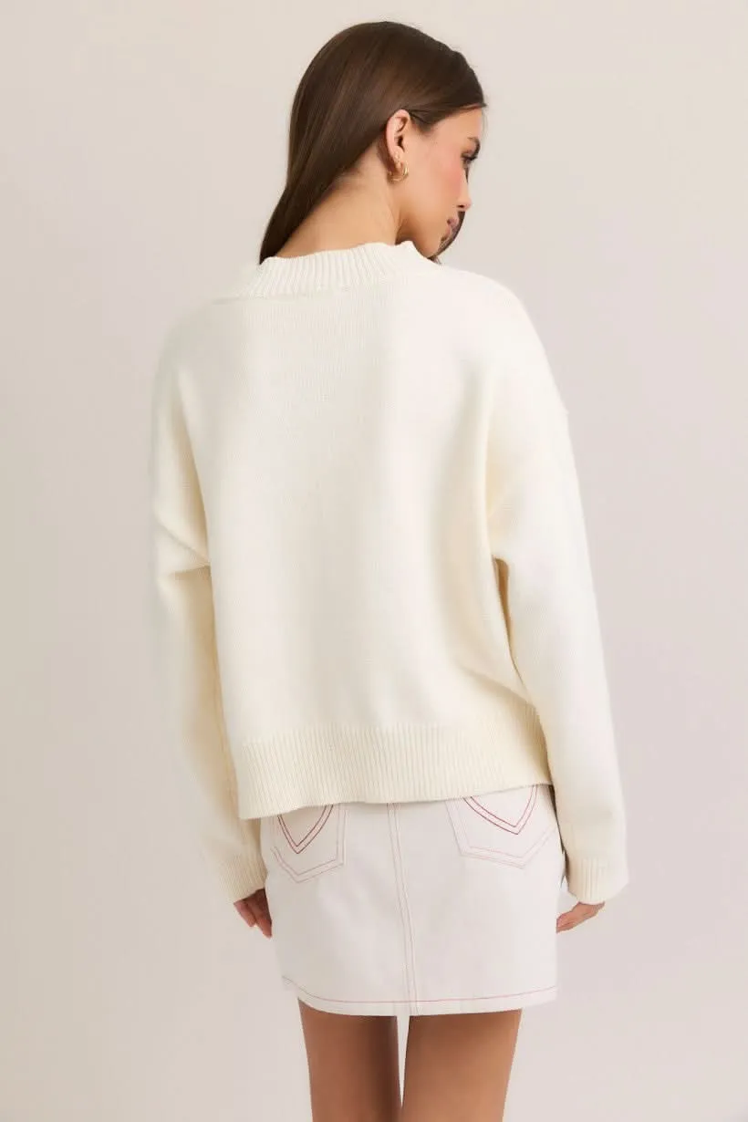 LOVE sweater-White