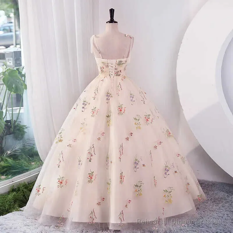 Luxury Floral Embroidery Long Black Prom Evening Dresses Women Summer Party Formal Occasions Reception Dress