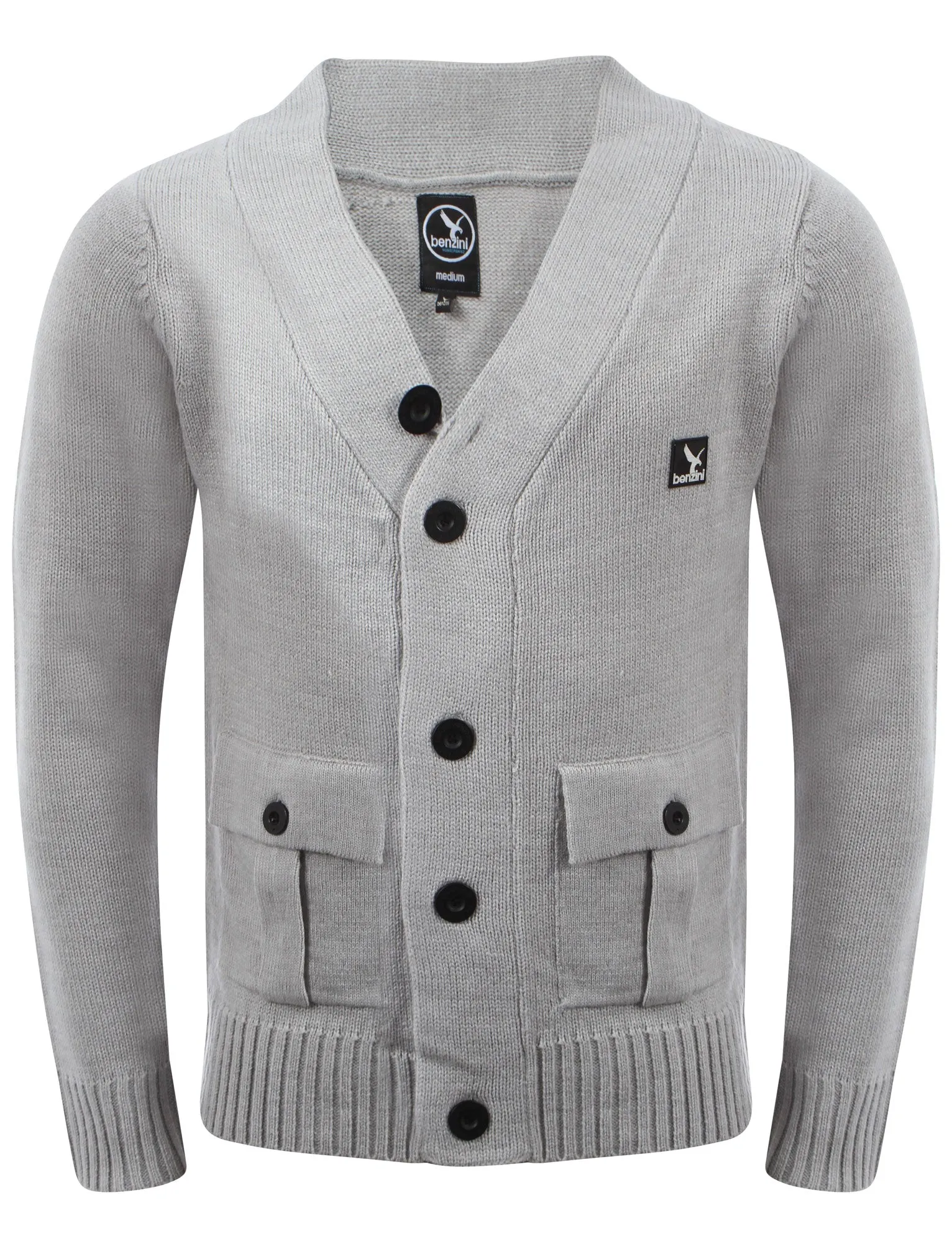 Men's Benzini military knitted cardigan