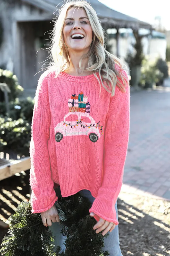Merry Everything Crew Chunky Sweater