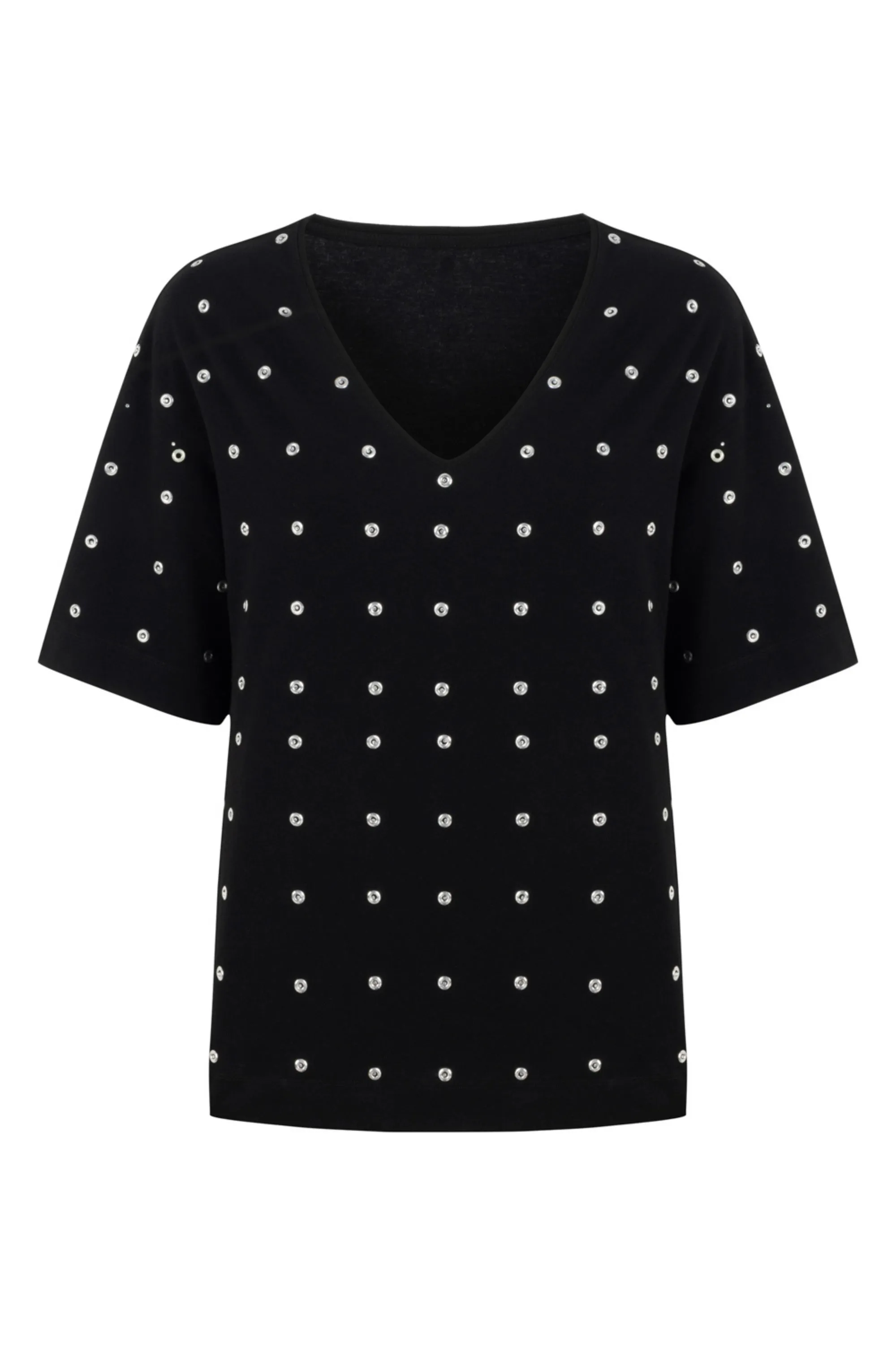 Metal Ring Embroidered T-Shirt (Final Sale)