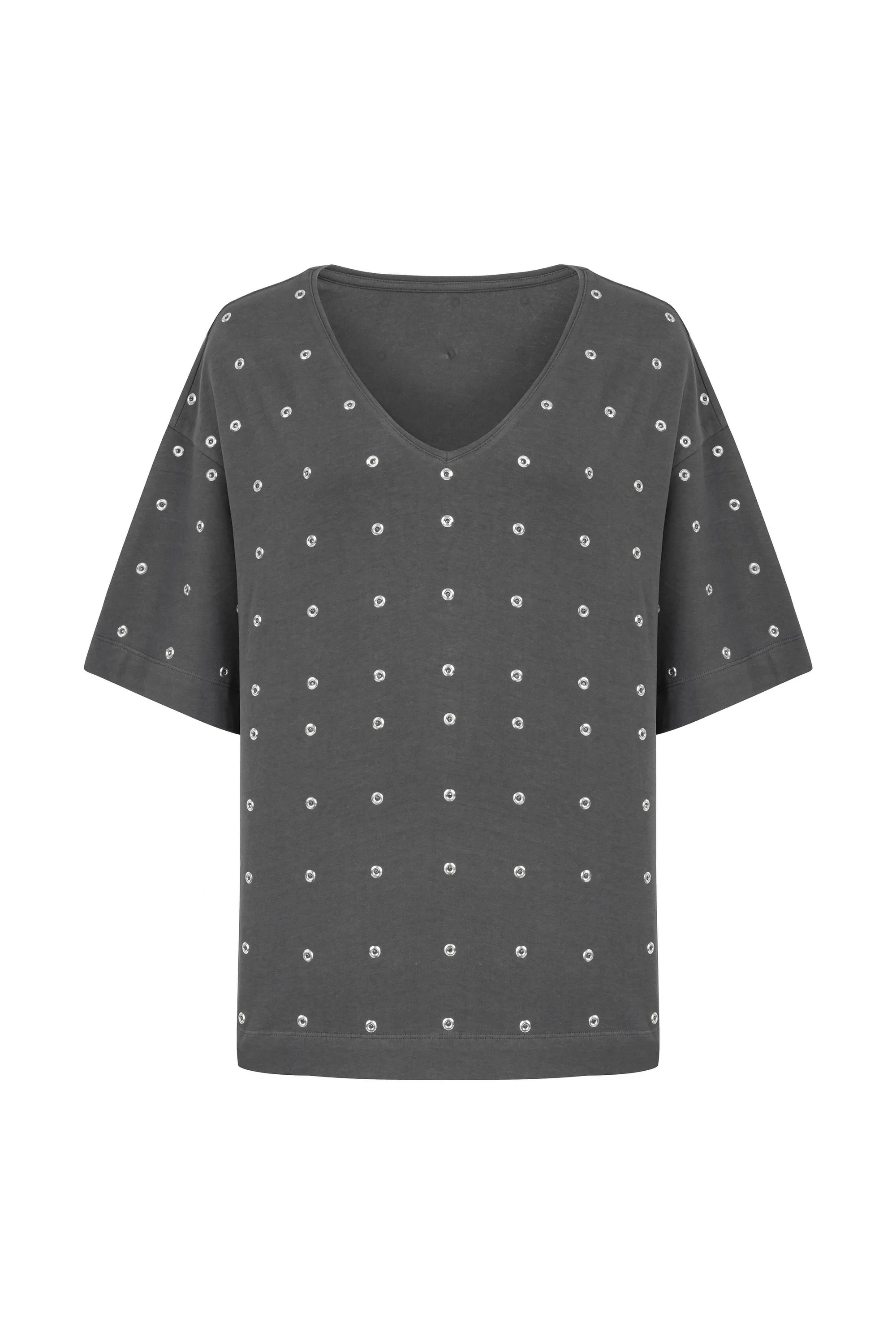 Metal Ring Embroidered T-Shirt (Final Sale)