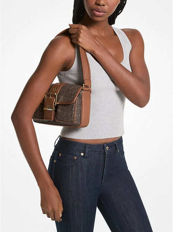 Michael Michael Kors Colby Medium Empire Signature Logo Bag, brown