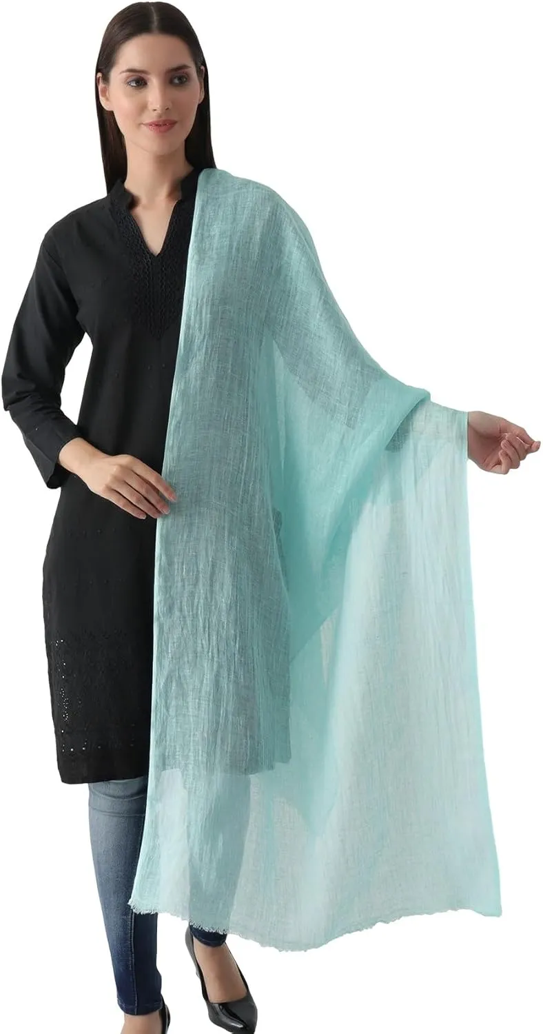 Natural Flax Linen, Solid Color, Light, Airy All Weather Scarf.