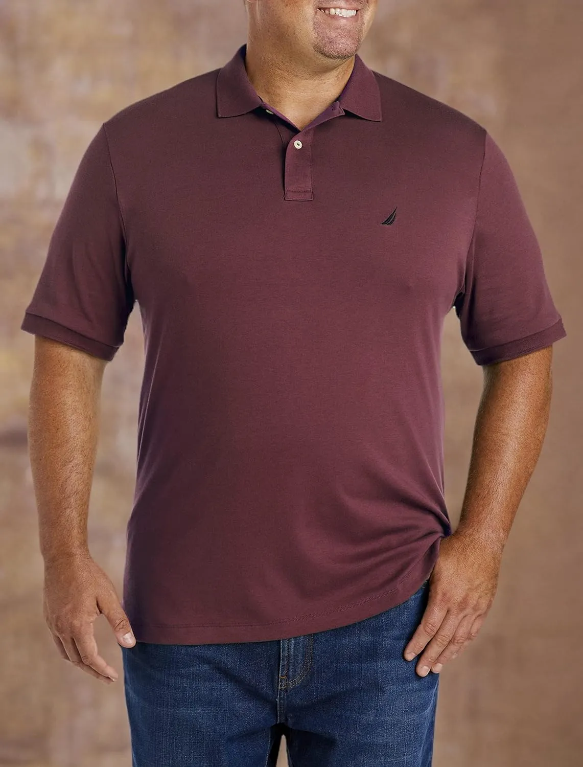Nautica Men's Classic Fit Short Sleeve Solid Soft Cotton Polo Shirt