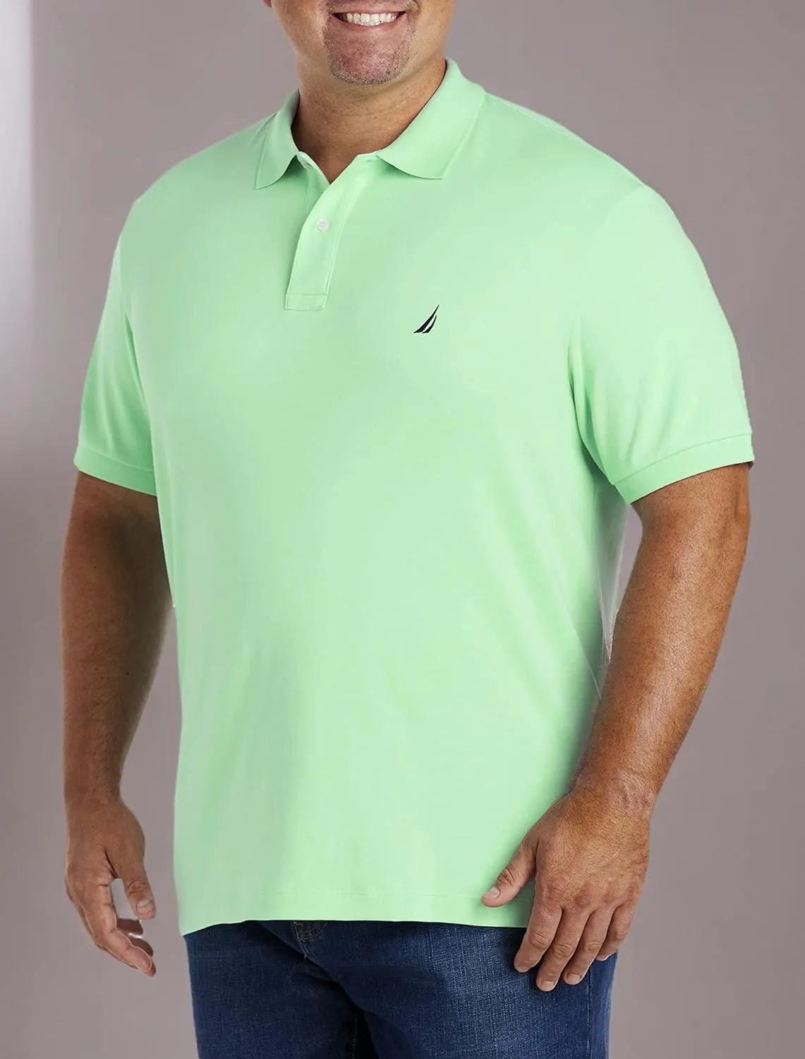 Nautica Men's Classic Fit Short Sleeve Solid Soft Cotton Polo Shirt