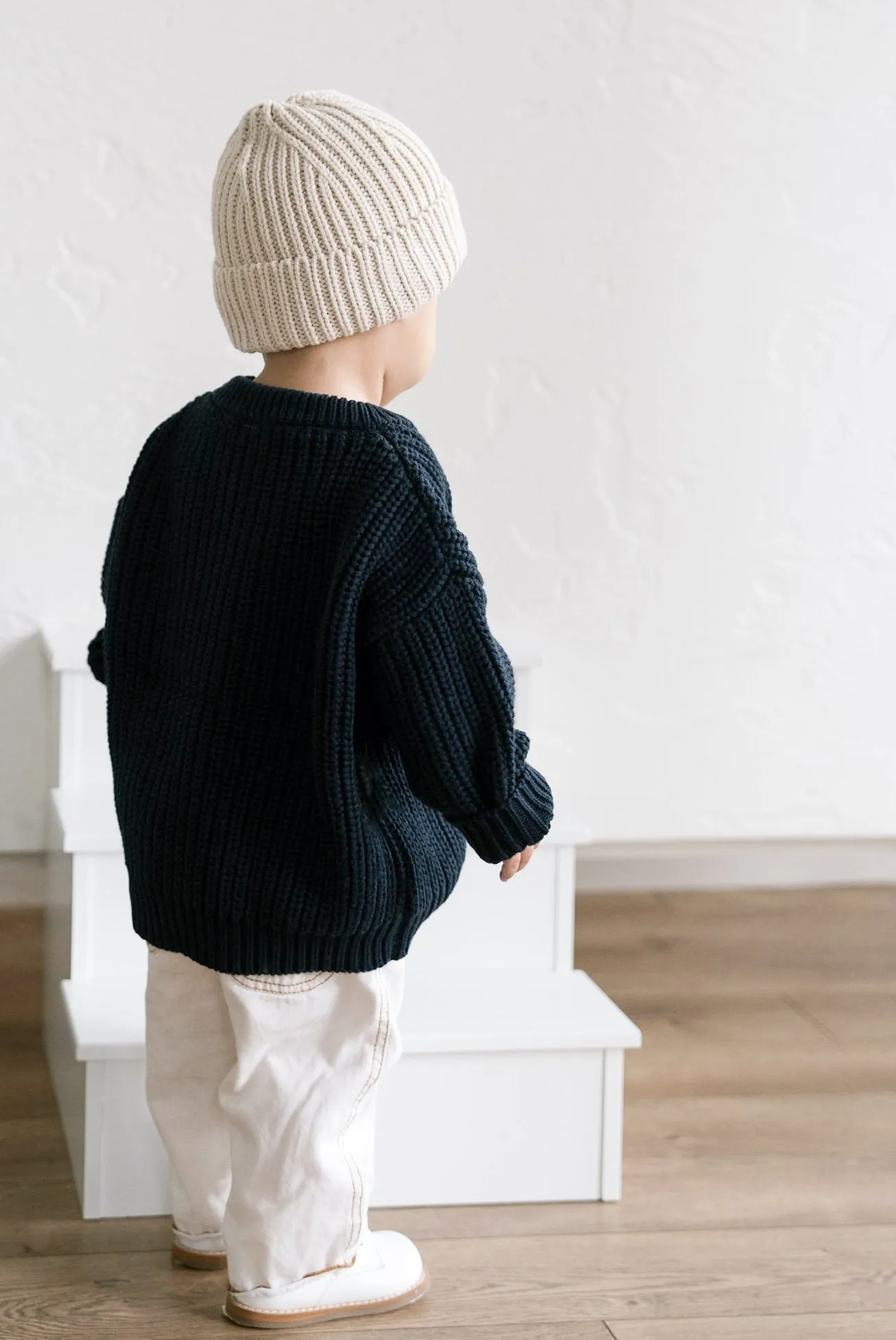 ‘Navy’ Chunky Knit Sweater