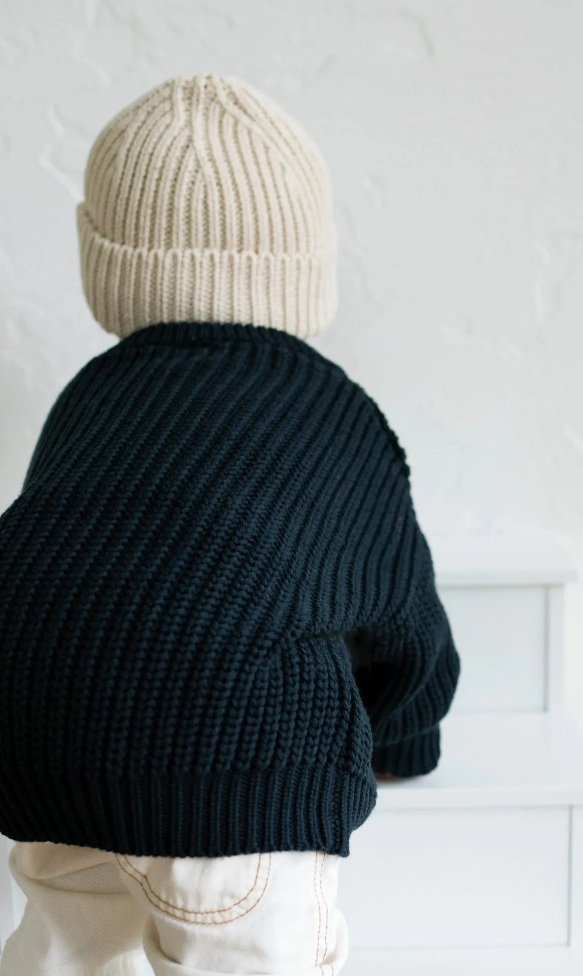 ‘Navy’ Chunky Knit Sweater
