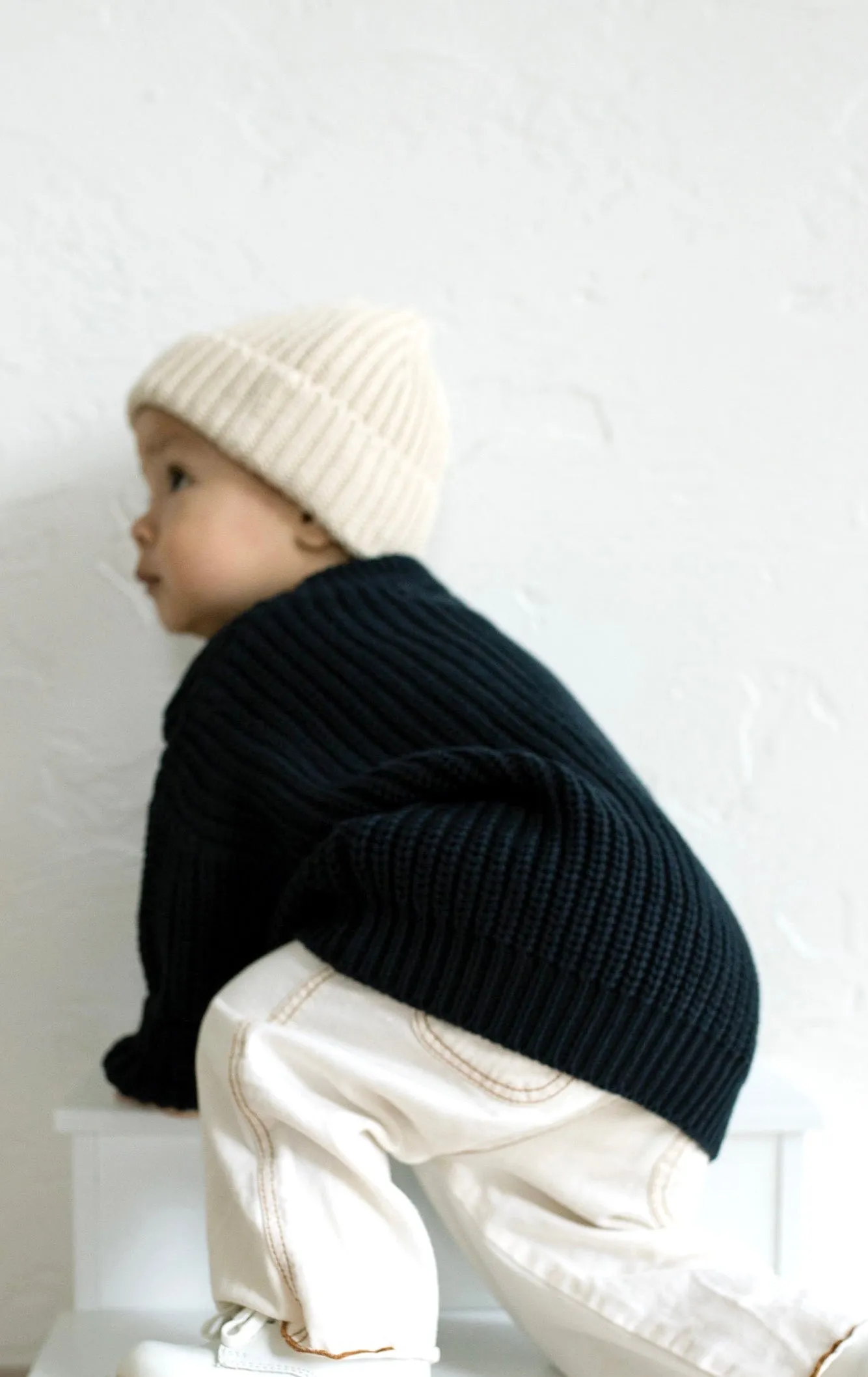 ‘Navy’ Chunky Knit Sweater