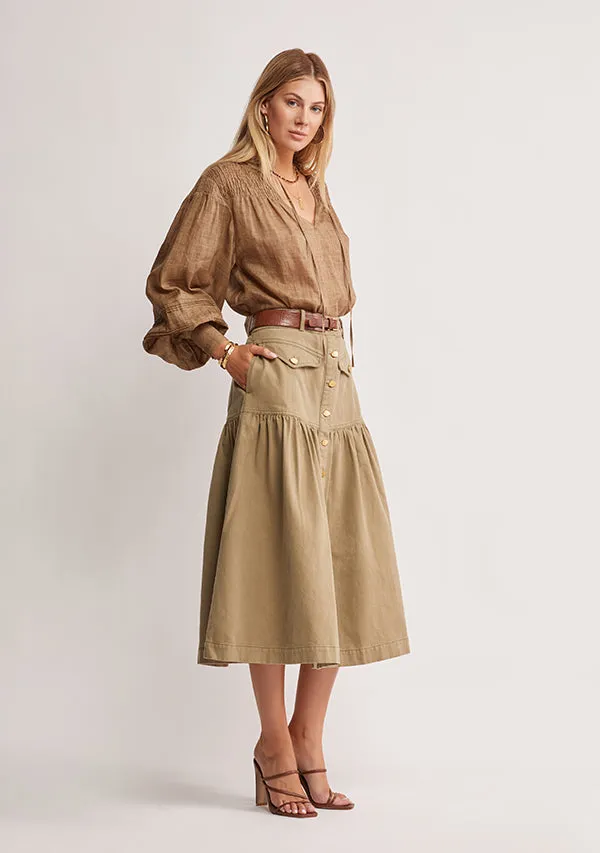 OASIS DENIM SKIRT - LAUREL