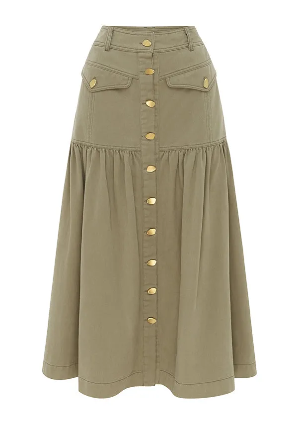 OASIS DENIM SKIRT - LAUREL
