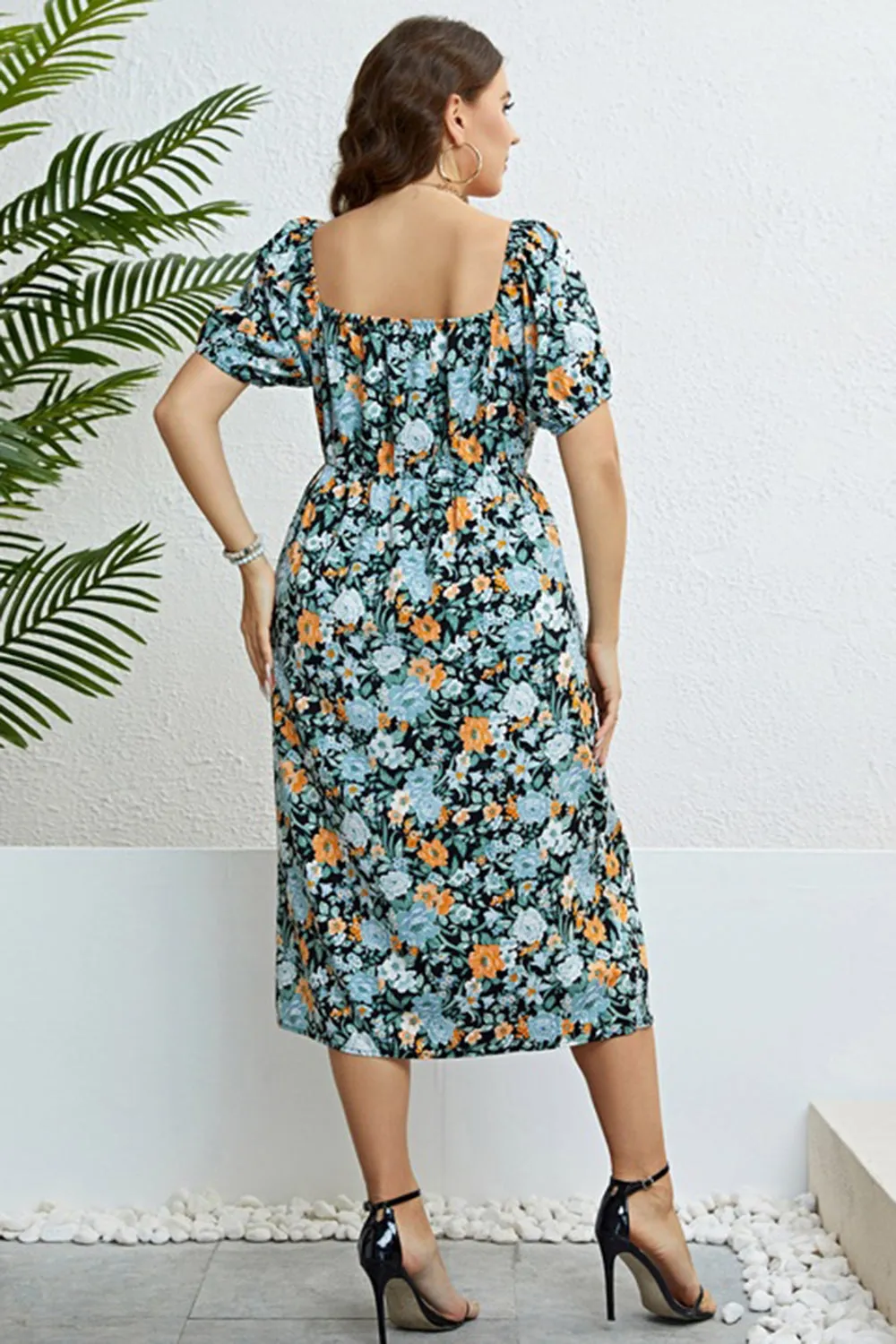 Plus Size Floral Summer Dress