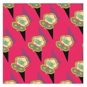 "Blossom" Square Satin Scarf (36" x 36")