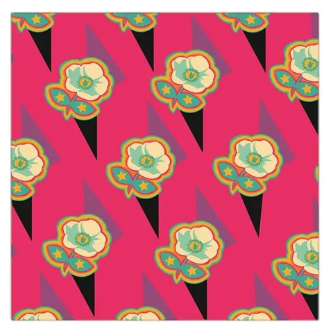 "Blossom" Square Satin Scarf (36" x 36")
