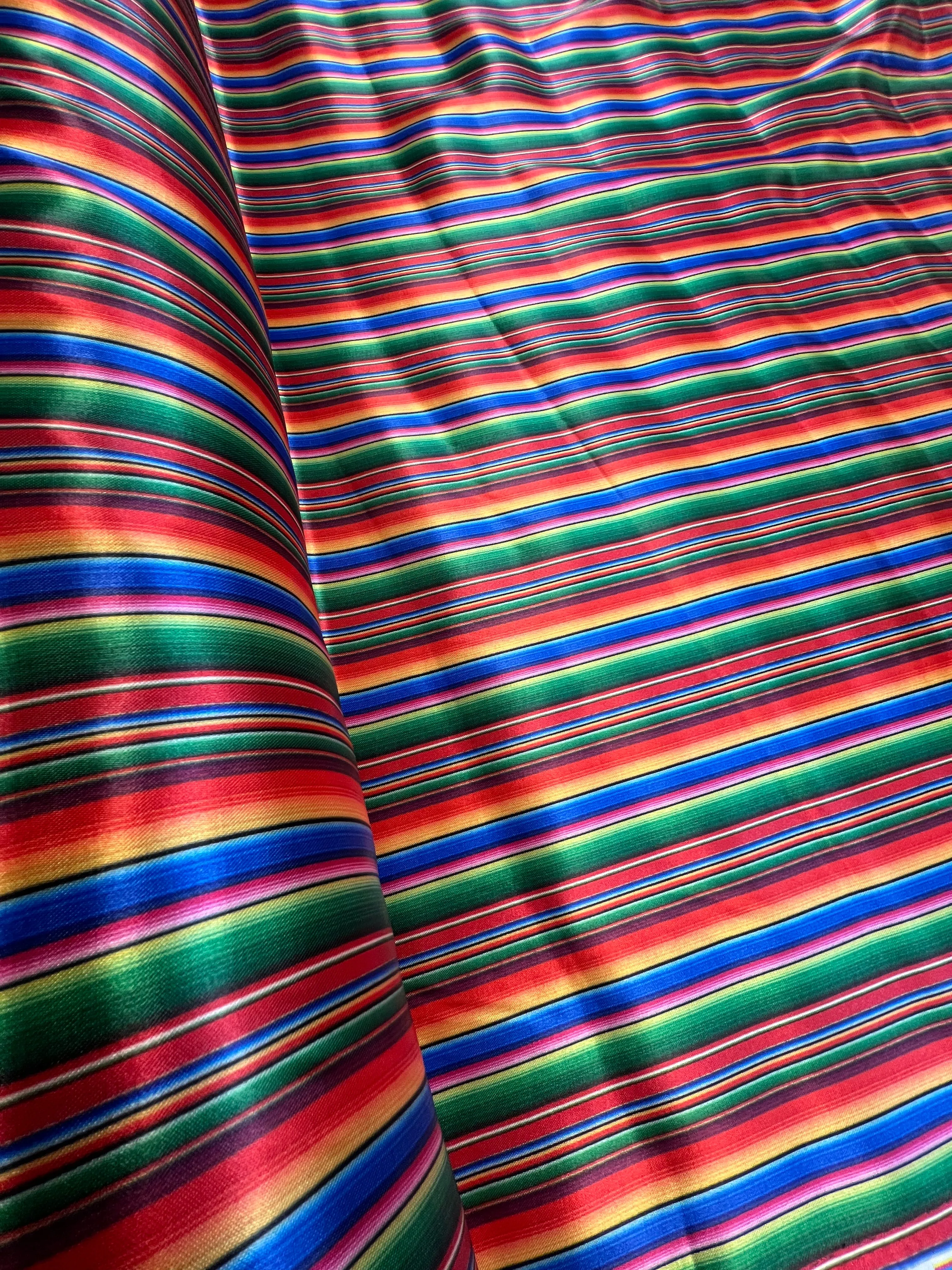 Sarape Satin Print Fabric