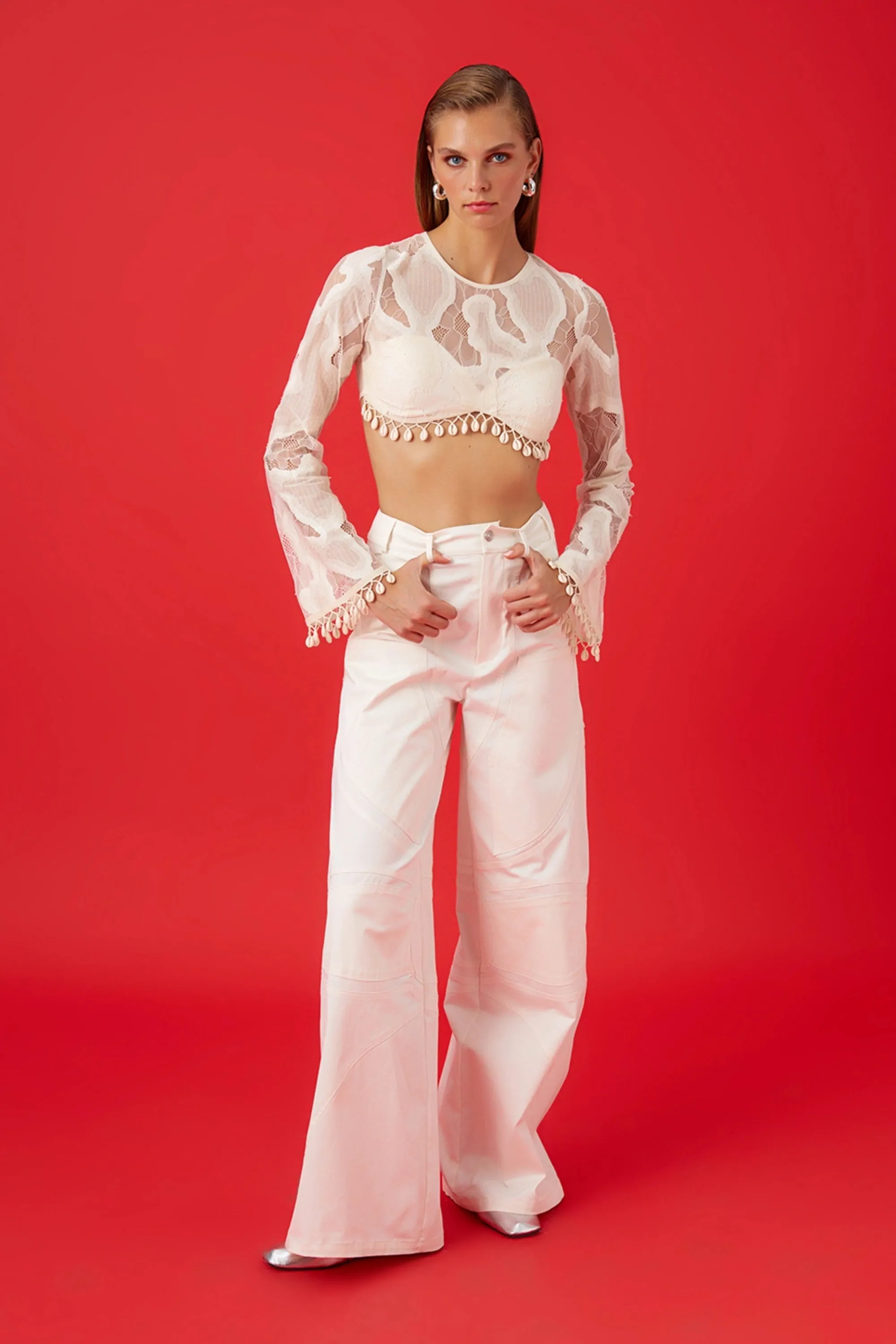 Seashell Accessory Crop Top (Final Sale)